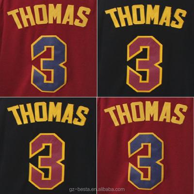 China Customized Stitched Youth Antibacterial Isaiah Thomas Basketball Jersey Brown for sale