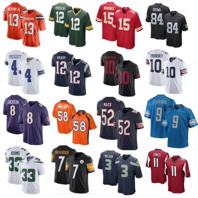 China DeAndre Hopkins Baker Mayfield Patrick Mahomes Dak Prescott Aaron Rodgers Deshaun Watson Khalil Mack American Football Antibacterial Jersey for sale