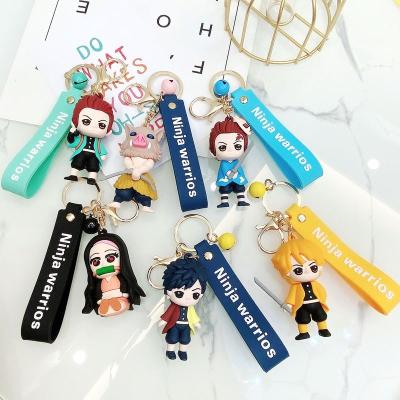 China Demon Slayer Ninja Anime Ornaments Crafts Enmu Sabito Himejima Kyoumei Anime Action Numbers Anime Key Chain Keychains Craf008 for sale