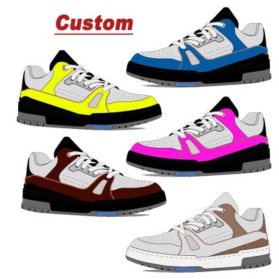 China Basketball Shoes OEM/ODM DIY Sports Designs Retro Shoes Og Manufacturer Unisex Customized High Top Genuine Leather Men's Sneakers Shoes Custom Brand for sale