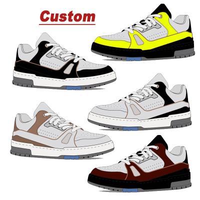 China Basketball Shoes High Quality Luxury Custom Made Pure Leather Sports Sneakers Men Manufacturers for sale