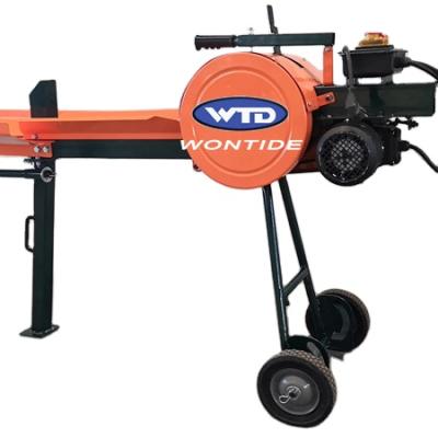 China Wontide 10Ton Long Leg Kinetic Home Use Electric Log Splitter Fast Log Splitter for sale