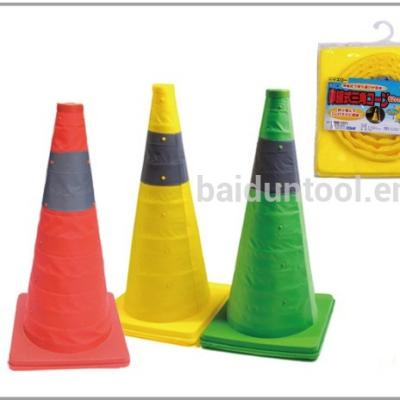 China Plastic Folding Cone Long Life Cone Reflective Traffic Cone for sale