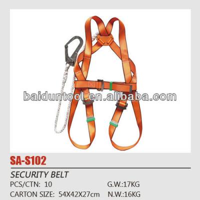 China SA-S102 Work Safety Rope Full Body Harness / Harnes / Safety Lanyard for sale