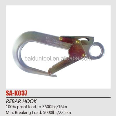 China Steel or other kinds of safety hook for safety harness/belt/thong/rope for sale