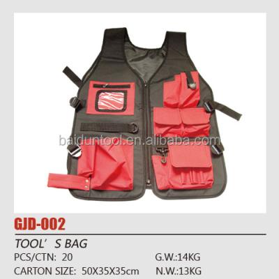 China 600D Multifunctional Tool Working Vest With Multi Pockets Bag for sale