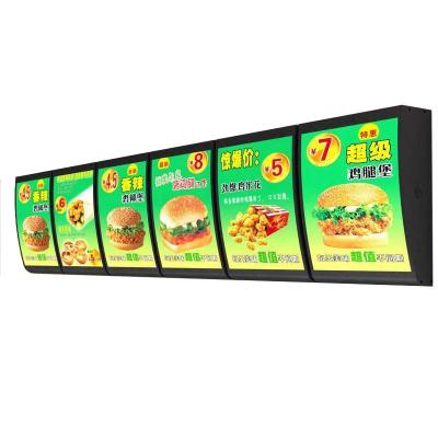 China Restaurant KFC Led Screen Restaurant Menu Fast Food Menu Shows Led Light Box for sale