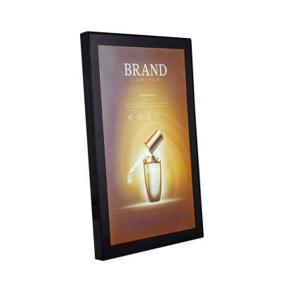 China Indoor Custom Wall Mount Advertising Aluminum Magnetic Led Light Box Frame Movie Posters Light Box For Cinema for sale