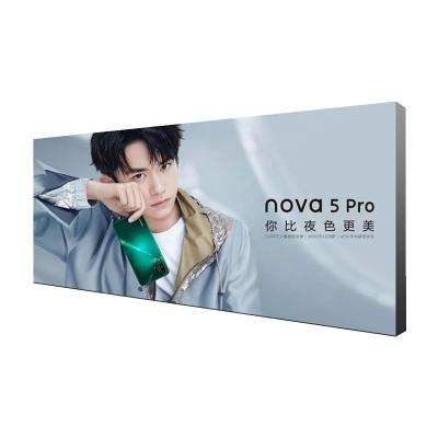 China Custom Outdoor Indoor Led Backlit Frameless Light Box Advertising Aluminum Alloy UV Soft Film Light Box for sale