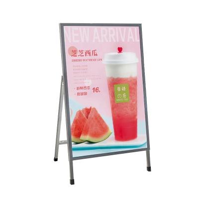 China Factory supply display racks shopping mall promotion display stand folding single-sided portable iron for sale