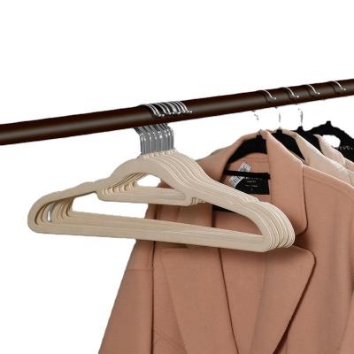 China Factory price KOREAN white color non slip hot sale with 360 degree swivel velvet suit hangers for fabrics for sale