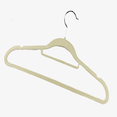 China Non-slip Assembled Velvet Hanger Velvet Hangers Wholesale Adult Hangers Eco-friendly Velvet Material for sale