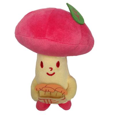 China Cotton Japan Exports Lovely Pink Pleurotus Eryngii Mushroom Dolls Household Office Pillow Customized Toys Filled With Soft for sale