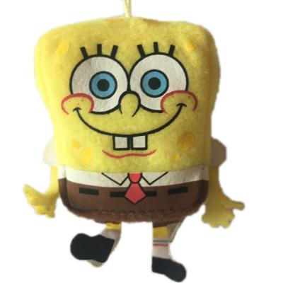 China Custom Cotton SpongeBob SquarePants Plush Key Chain OEM Pendant Ornament Cute Cartoon Cute Stuffed Dolls Charm for sale