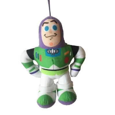 China Animal Plush Toy Buzz Lightyear Plush Pendant Key Chain Toys Story Dolls Customized Logo With Drawings And Samples for sale