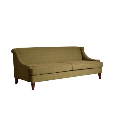 China Beautiful Olive Green Upholstered Sofa High Quality Custom Made 3 Seater Sofa from Xiaopin Classic Factory Direct Supply Furniture for sale