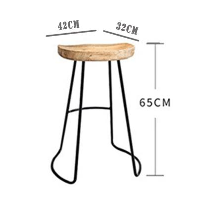 China Solid Wood Bar Stool Counter Bar Stool Bar Stool Seat Stool For Kitchen for sale