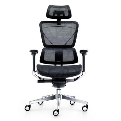 China Executive Ergonomic Swivel (Height) Adjustable Office Chair PC Ergonomic Adjustable Task Chair with Headrest and Lumbar Support for sale