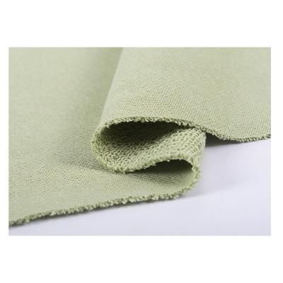 China Tear-resistant china factory in stock wholesale knit fabric F1333 300gsm cotton french terry for hoodies sweaters kidswear combed cotton tshi for sale