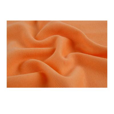 China Best grade cotton anti pill peached poly rib KF761 sueded knit fabric for long shirt thermal underwear for sale