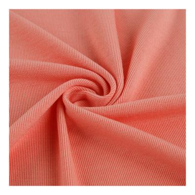 China TYCP-KF1193 Four Way Stretch Polyester Anti Pill 1x1 Rib Viscous For Dress for sale