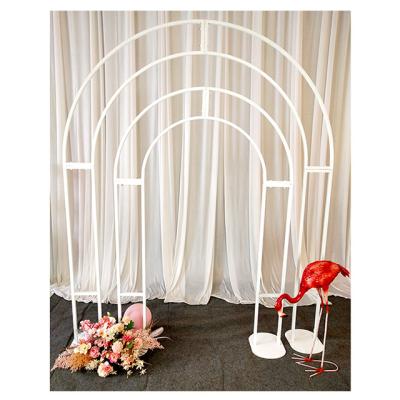 China Easy Assemble Customized Products Wedding Arch Stand Party Decorations Wedding Arch for sale