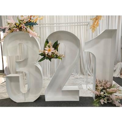 China 2023 Waterproof Metal Material Hebei Furun Wedding Props Event Decoration Baby Shower Metal Frame Custom Letter Balloons for sale