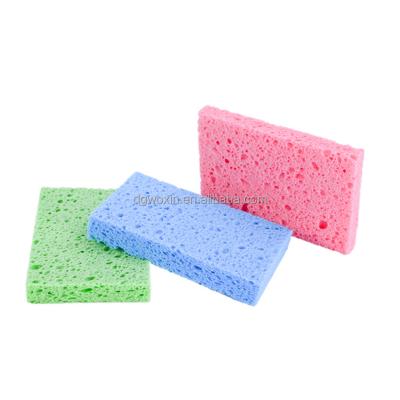 China Sustainable Kitchen Cleaning Wood Pulp Sponges High Quality Cellulose Cleaning Scrub Sponge Cellulose Sponge Kitchen Cleaning for sale