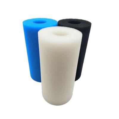 China Hot Selling Professional Blue Cylindrical Shape Swimming Pool Filter Sponge FFS-07 for sale