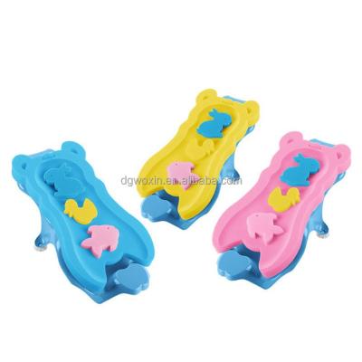 China EXFOLIATE Baby Bath Pad Baby Sponge Bath Mat Baby Bath Holder Sponge for sale