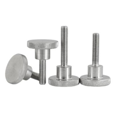 China M2 M3 M4 M5 Stainless Steel Pan Step Screw Zinc Plated Flat Head Thumb Screw Knurled Shoulder Screw for sale