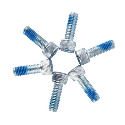 China Blue Galvanized M2 M6 M8 Pan 8.8 ASTM Carbon Steel Cleaning Socket Head Screws With Hexagon Socket for sale