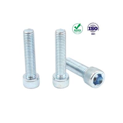 China Blue Galvanized M2 M6 M8 Pan 12.9 ASTM Carbon Steel Cleaning Screw With Hexagon Socket for sale