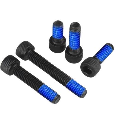 China Black zinc plated ptfe coating anti - iron sus316 blue hex head bolt stainless steel allen head bolt hex socket cap screw for sale