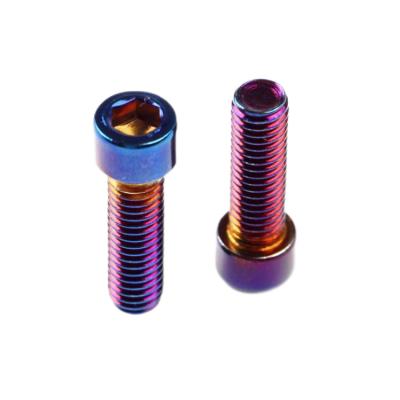 China Stainless Steel Motorcycle Mountain Bike Dress Up Gr1 GR2 GR5 Titanium Gold DIN912 M14 M16 Hex Socket Cheese Head Bolt for sale