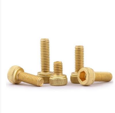 China Stainless Steel 6.8 Grade CNC Knurled Din321 M5 M8 Hex Socket Allen Bolt Brass Copper Screw for sale