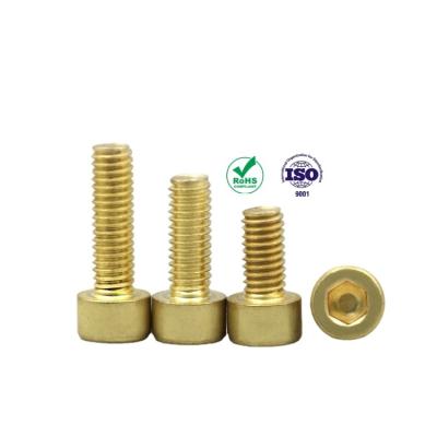 China Stainless Steel 6.8 Grade CNC Knurled Din321 M2 M3 Hex Socket Cap Head Brass Copper Allen Bolt for sale