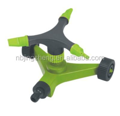 China JS-357 Garden Watering and Irrigation 3 Arm Wheel Based Adjustable Sprinkler for sale