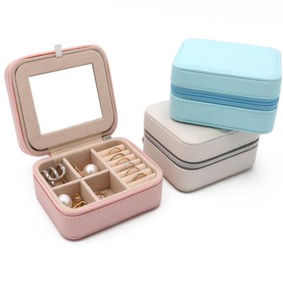 China Wholesale Necklace Pendant Ring Bracelet Jewelry Storage Packaging Jewelry Storage Box Mirror Jewelry Box for sale