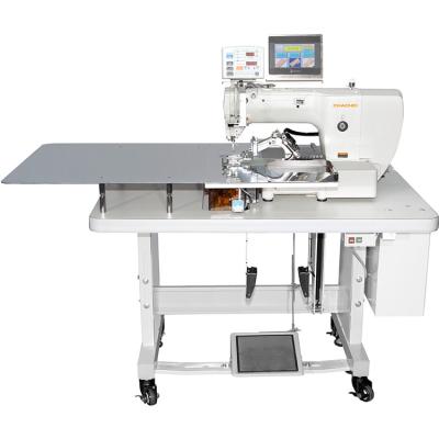 中国 Shoe Making Industry High Efficiency Label Pattern Sewing Machine Can Produce High Quality Computer Backpacks And Handbags 販売のため