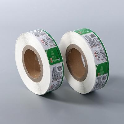 China Customized Waterproof PVC/BOPP/PE Label Stickers Material Paper For Printing Label In Rolls Label Printing Machine Roll Sticker for sale