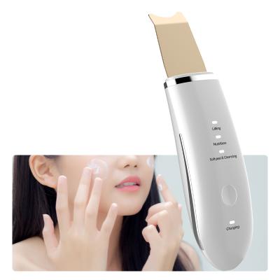 China New Radio DEEP CLEANING Filler Spatula For Face Facial Scrubber Professional Ultrasound Facial Cleansing Device for sale