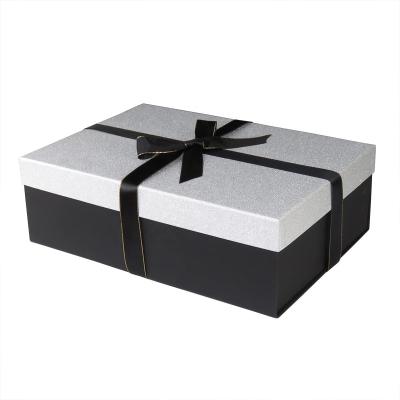 China Recycled Materials Collapsible Gift Box With Lid Birthday Gifts Perfume Cosmetic With Packing Tape for sale