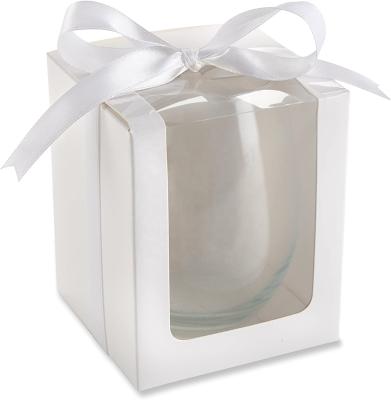 China Gift box reused stemless wine glass materials for sale