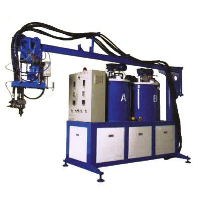 China Factory high quality PLC and electric touch screen easy operate pouring type PU banana machine for shoes for sale