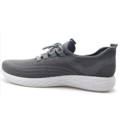 China Latest Design Lightweight Lace Up Casual Walking Cheap Sports Shoes White Sneakers New Styles For Men Running Knitted Upper for sale