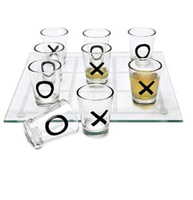 China Tic Glass Tac Toe Drinking Game Shot Glass for sale