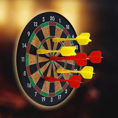 China Safe Use Child Safety Dart Boards Thickened Double Sided Magnetic Dart Board Game Target Darts for sale