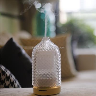 China Hotel New Design 120ml BEZZ Humidifier Glass Aromatherapy Essential Oil Diffuser for sale