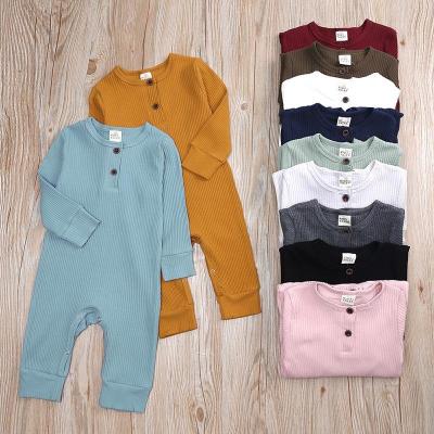 China Polyester / Cotton Spring Autumn One-piece Baby Girl Long-sleeved Clothes Children Romper Jumpsuit Climbing Clothing for sale